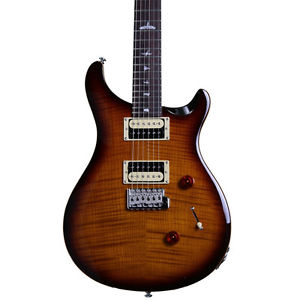 PRS Custom 24 SE Electric Guitar Tobacco Sunburst Flame Maple Top w/Gig Bag