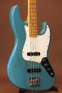Free Shipping Used Fender USA Jazz Bass "Maui Blue" 1981bass Guitar