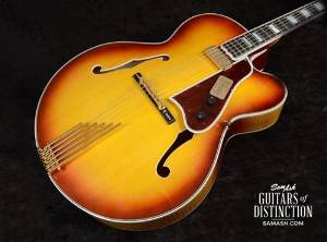 Gibson Custom L-5 Premier Hollow Body Electric Guitar with BJB Floating Pickup Emberglow (SN:12095002)