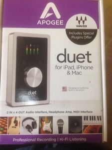 Apogee Duet 2 USB Audio Interface for iPad/iPhone/Mac MAC-IOS NEW incl Plugins