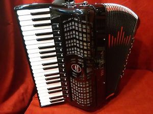 NEW Beltuna Piano Accordion Prestige V Black LMMMH 120 Made in Italy