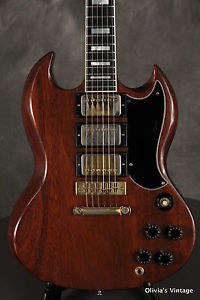 original 1974 Gibson SG CUSTOM Walnut!!! 3 pickups!!!