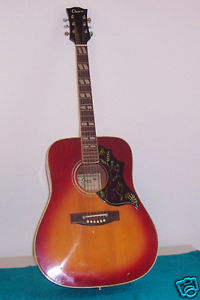 1960's 70's Crown Hummingbird Beautiful acoustic guitar MI Japan Good Condition