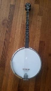 C.1920'S BACON & DAY SILVER BELL BANJO WITH OETTINGER TAILPIECE