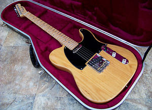 Rare Fender LITE ASH 52' Telecaster / Tele Birdseye Maple Neck + Hiscox Hardcase