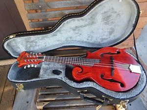 New Mia F-7AE F-Style Mandolin & Case - Acoustic/Electric - Made in the USA