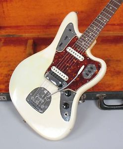 1964 Fender Jaguar Custom Color Olympic White with Case