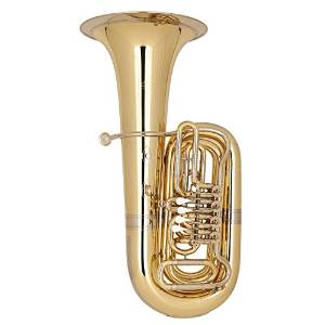 Miraphone 186-4U Series 4-Valve 4/4 BBb Tuba 186-4V Yellow Brass 4 Valve Nickel-Silver Slides