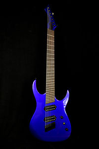 CROOKED 7STRING Multy SCALE Fanned Fret Guitars 2016 Metallic Blue Glossy