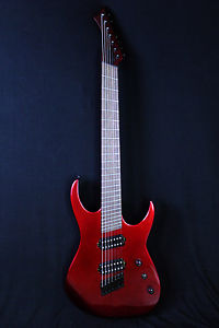 CROOKED 7STRING Multy SCALE Fanned Fret Guitars 2016 Metallic Blue Glossy