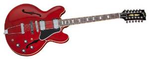Gibson Memphis ES-335 12 String  ES12ARDNH1 Semi-Hollow-Body Electric Guitar String - Faded Cherry