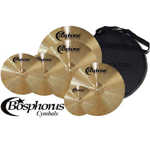 BOSFORO Tradizionale Serie Piatto Set 20"/18"/16"/14" + 10" + Cymbal Bag