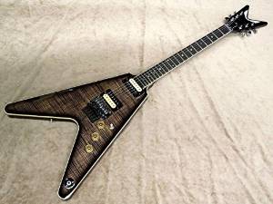 Free Shipping Dean USA Time Capsule V Floyd Trans Black Guitar