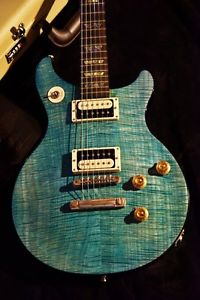 Free Shipping Used Gibson Custom Shop TAK DC AQUA BLUE 1st Electric Guitar