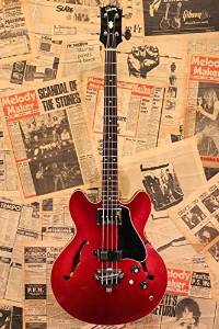 Free Shipping Used Gibson 1967 Eb-2 "Original Sparkling Burgundy" Bass Guitar