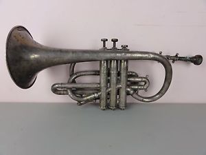 Antique/VTG Henry Distin Superior Coronet Williamsport PA Highest Grade Trumpet