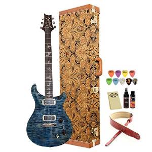 GoDpsMusic JB-PaulsG-KIT-01 Paul Reed Smith USA Electric Guitar with Accessories and PRS Hard Case, Faded Blue Jean