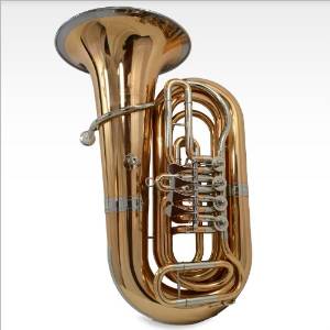 Schiller American Heritage BBb Studio 4-Valve Rotary Tuba - Brass & Cupronickel Bell Ring