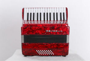 Red Professional 30 Key 32 Bass Preferred Musical Instruments Accordion #