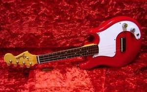 Very Rare! Fender Japan Electric Ukulele FUK-MS/R Red Limited Model
