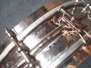 Vintage Ludwig 3.5" x 14" Tube lug snare drum - interesting shell design