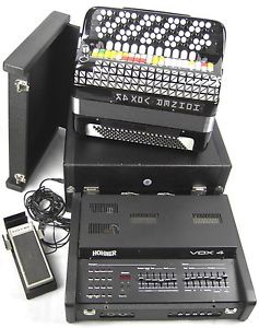 HOHNER VOX 4 K Bb KNOPFGRIFF AKKORDEON 120 Bass 4 Chörig inkl.Expander ACCORDION