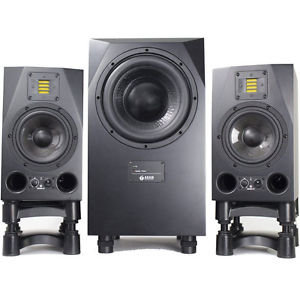 Adam Audio A7X Studio Monitors (Pair) & Sub10 Subwoofer Speaker Bundle New