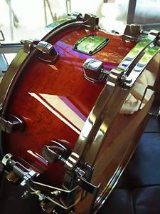 Yamaha Signature John 'JR" Robinson Birds Eye Maple Sunburst Snare Drum - RARE