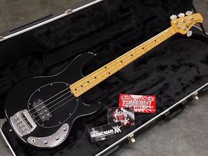 Music Man StingRay Classic Black M Maple Finger Plate Used Bass Guitar From JP