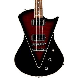 Music Man Armada HH Flame Top Electric Guitar Black Cherry Burst