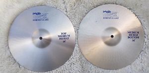 Beautiful Collector  Blue Paiste Formula 14"  602  Hi Hats for studio recordings
