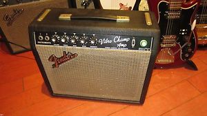 Vintage 1965 Fender Vibro Champ Electric Guitar Amplifier Blackface Awesome!