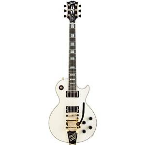 Gibson Custom 2014 Les Paul Custom Made To Measure '60s Slim Neck Gold Bigsby Electric Guitar Alpine White