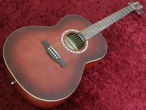 Art&Lutherie Folk Spruce Burgundy w/soft case F/S Guiter Bass From JAPAN #S99