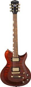 Washburn WI68XVCG USA Made Classic Idol Series Solid-Body Electric Guitar, Cognac Finish