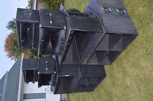 VINTAGE Peavey Speakers FH-2 Subwoofers MF1-X  22XT STADIUM 15" Black Widows EV