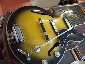 RARE OLD 1960s VINTAGE EKO ELECTRIC HOLLOWBODY ARCHTOP GUITAR ESTATE FIND