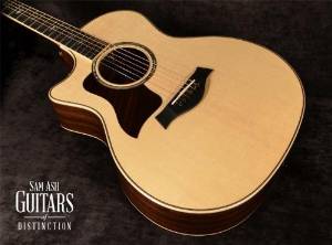 Taylor 814ce Grand Auditorium Left-Handed Acoustic-Electric Guitar (SN:1106185128)