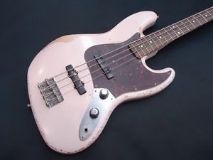Fender Mexico Flea Signature Jazz Bass Road Worn Shell Pink   Free Shipping