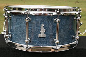 Brady Jarrah Ply - Blue Mallet Gloss finish - 6.5x14 inch snare drum - Very nice