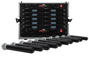 Shure BLX24R/SM58 10 Pack Wireless Handheld Mic System with VRL Power Supply