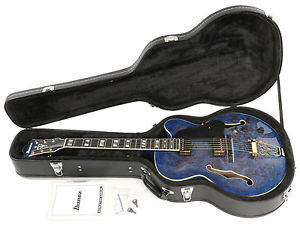 Ibanez AF255BM - Blue Lagoon Hollowbody Electric Guitar with Burl Maple