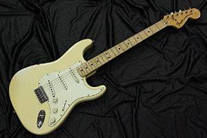 Free Shipping Used Fender USA Stratocaster 1973 Olympic White Finish Guitar
