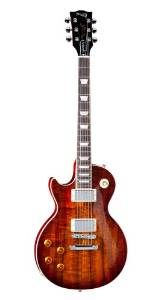 Gibson USA LPSAKLTSCH1LP Standard 2013 Premium Koa Tea Burst Left Hand