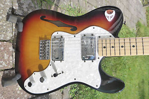 Fender 72 Telecaster Thinline MN SB TOP!
