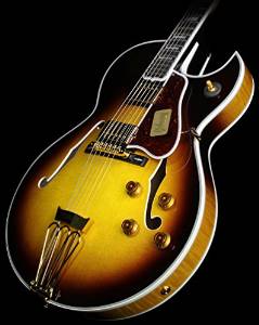 Gibson Custom Shop HSBYFVSGH1 Byrdland Hollow-Body Electric Guitar, Vintage Sunburst