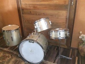 1965 Ludwig Silver Sparkle Club Date And Matching Pioneer Snare Drum