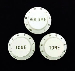 1954-1957 Fender Stratocaster Bakelite Knob set...RARE!!!