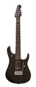 Ernie Ball Music Man Petrucci 972-01-22-00-BB-CR Family Reserve John Petrucci 7-String Electric Guitar, Opaque Black