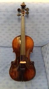 Superb old 1800 violin ruined label built by Anthon Kreuzinger.